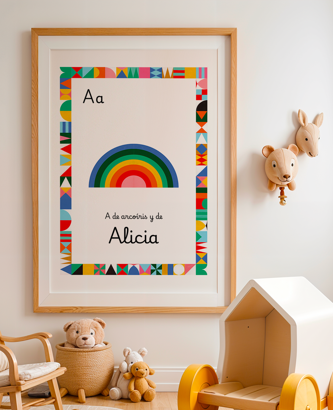 Lámina A3 Letra Alfabeto (Nombre Personalizable)