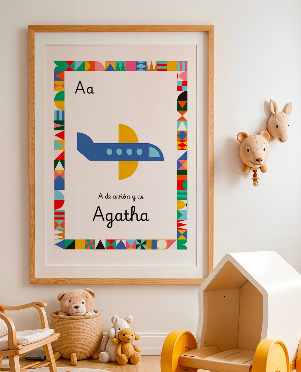 Lámina A3 Letra Alfabeto (Nombre Personalizable)