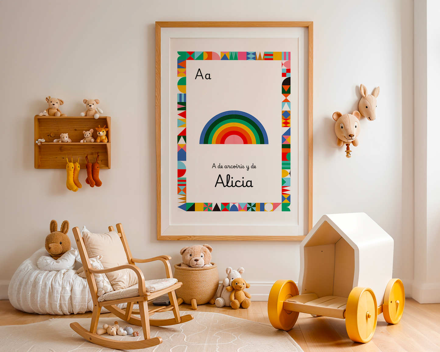 Lámina A3 Letra Alfabeto (Nombre Personalizable)