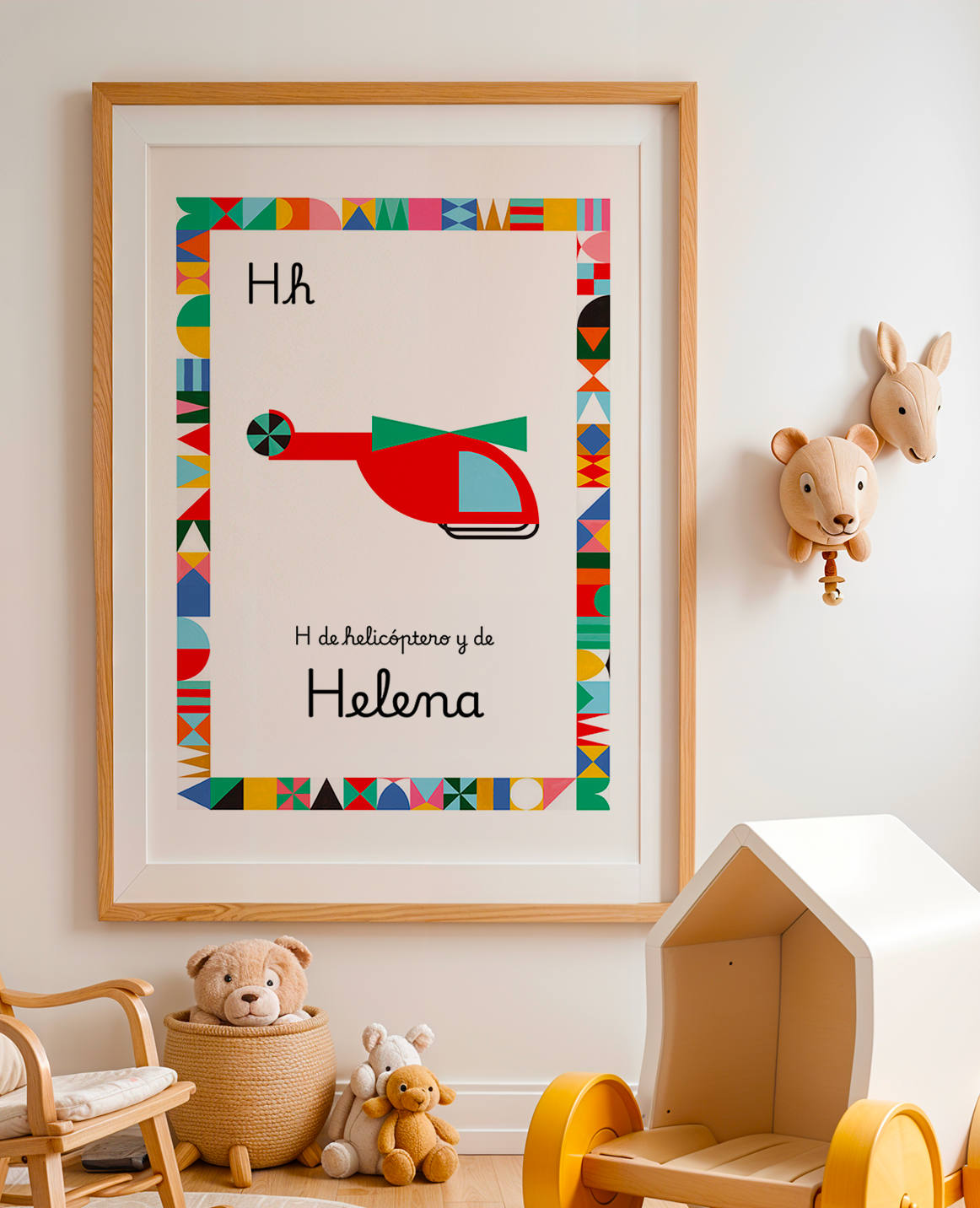 Lámina A3 Letra Alfabeto (Nombre Personalizable)