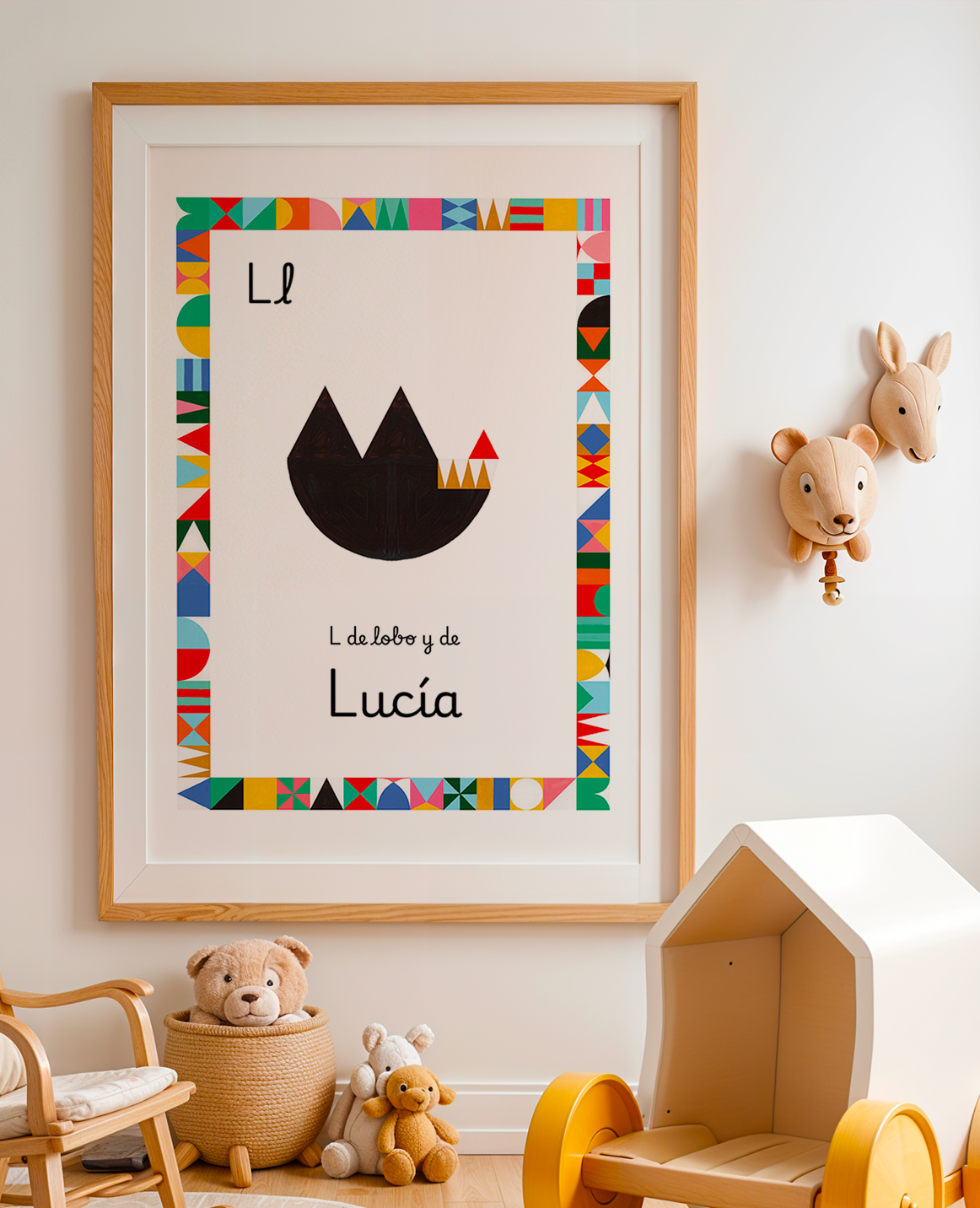 Lámina A3 Letra Alfabeto (Nombre Personalizable)