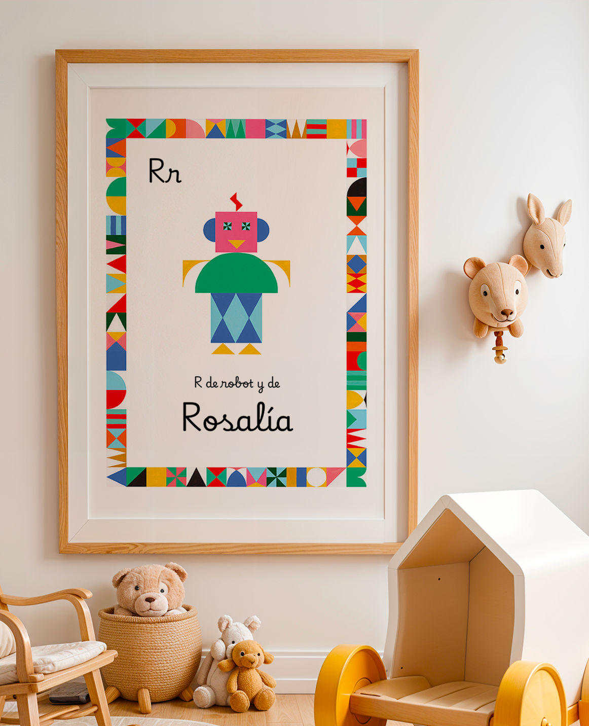 Lámina A3 Letra Alfabeto (Nombre Personalizable)