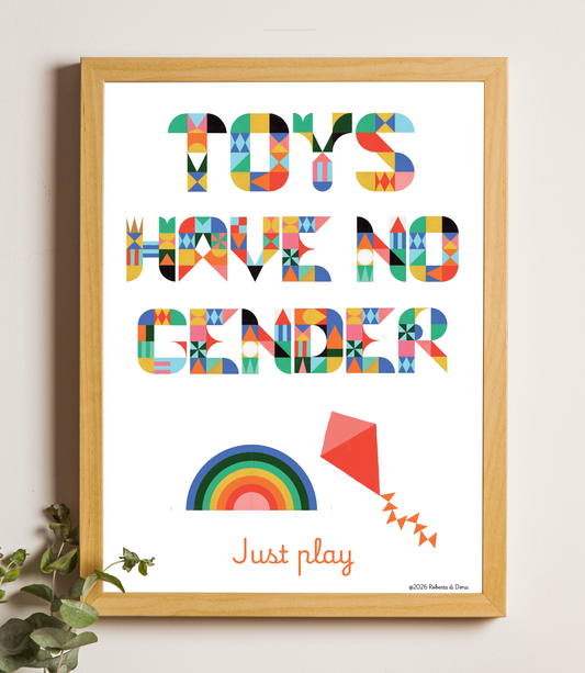 Lámina Toys Have No Gender A3
