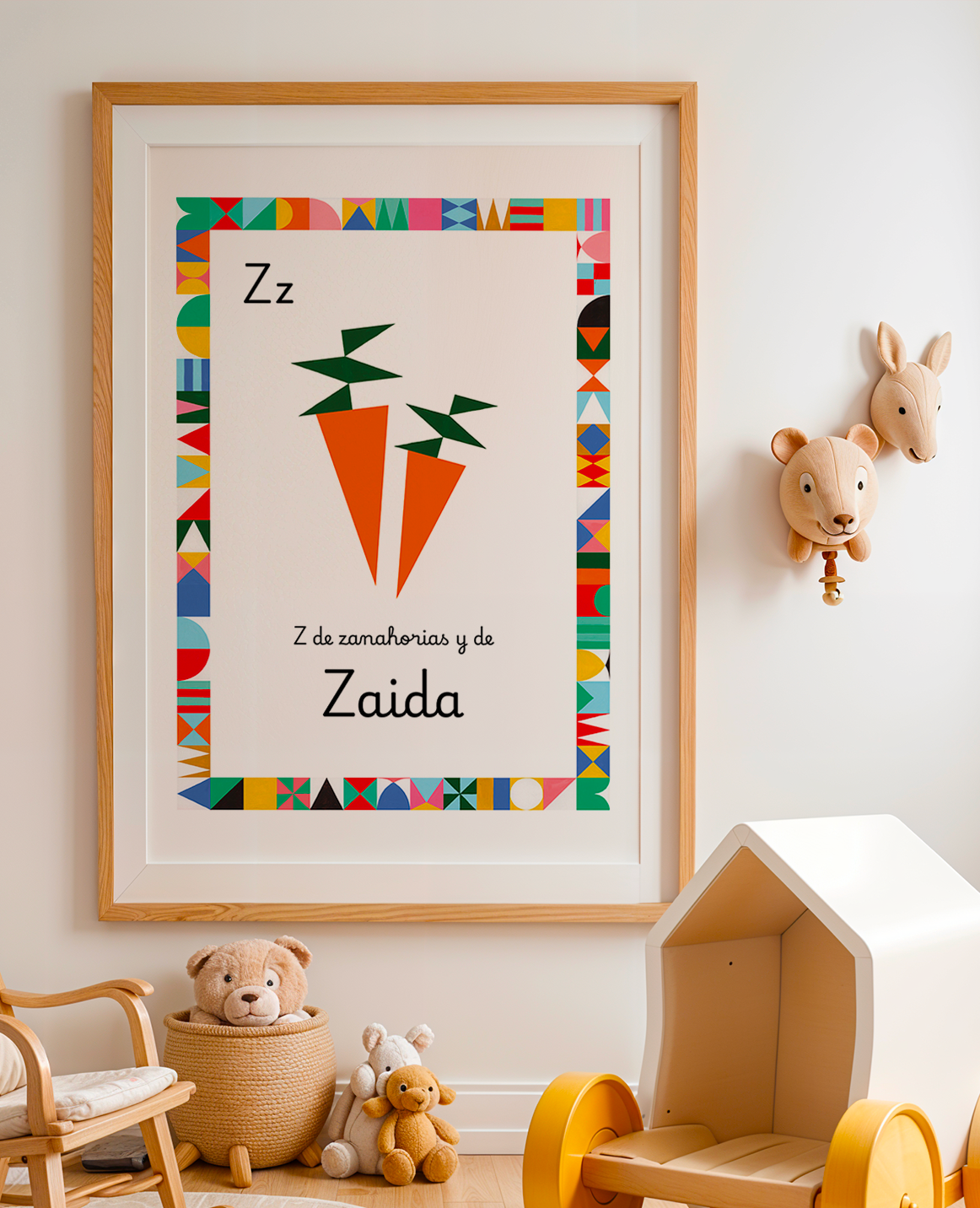 Lámina A3 Letra Alfabeto (Nombre Personalizable)